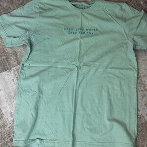 NWOT Green Cotton S/S T-shirt w/ Good Message, XL